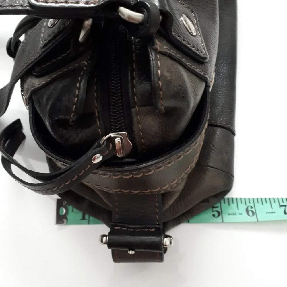 Fossil Genuine Leather Olive Green Bag - Picture 13 of 16